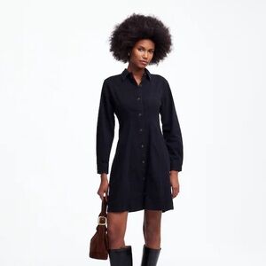 Madewell Seamed Denim Dress NWT